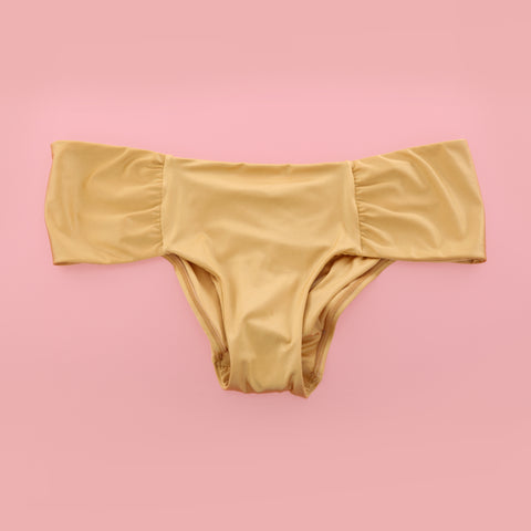 GOLD SCRUNCH BOTTOMS