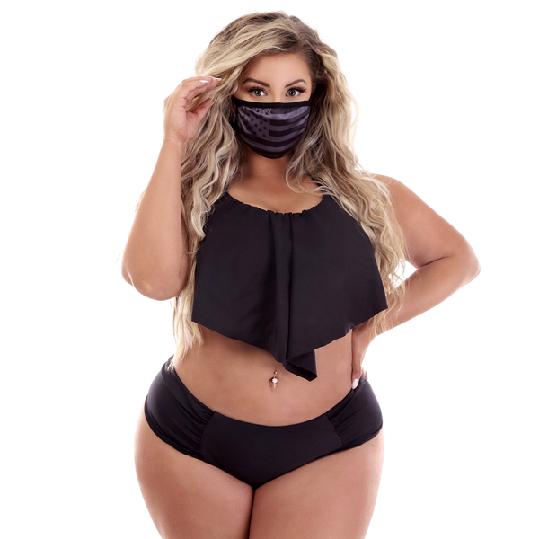 BLACK FLAG FACE MASK